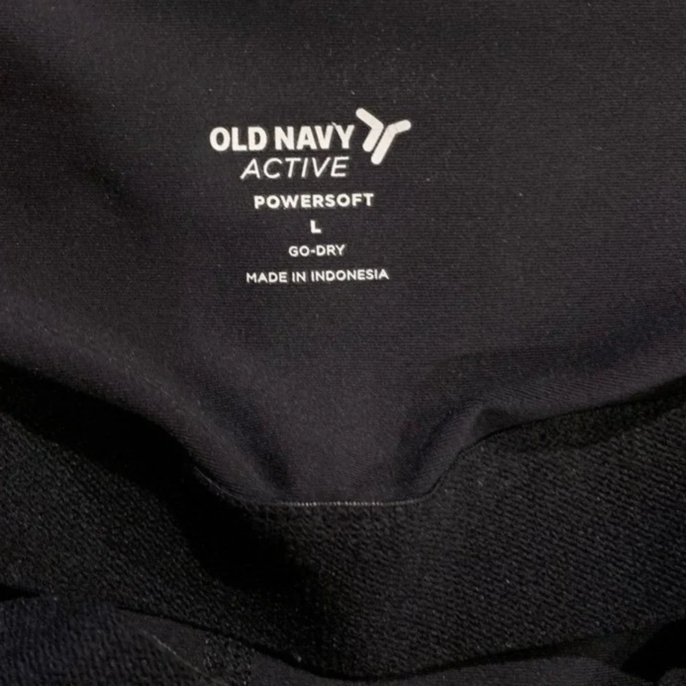 Old Navy Jumpsuit Women Large Black‎ PowerSoft Go-Dry Active Bodysuit Athleisure
